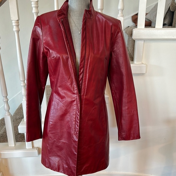 Danier Jackets & Blazers - Danier Elegant Red Leather Jacket